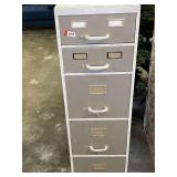 Metal Six-Drawer Filing Cabinet