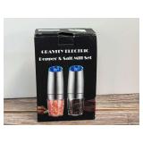 Gravity Electric Pepper and Salt Mill Set in Original Box