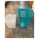Set of Two Plastic Laundry Hampers