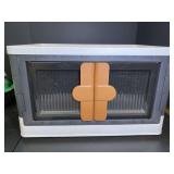 Collapsible Plastic Storage Bin with Double Doors