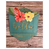 The Pioneer Woman Hello Floral Wall Pocket