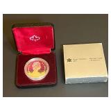 1981 Canada Trans-Canada Railway Proof Silver Dollar in Royal Canadian Mint Box