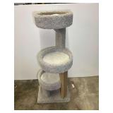 Multi-Tier Carpeted Cat Tree with Scratching Post