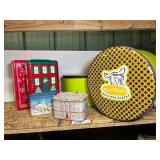 Collection of Decorative Holiday and Snack Tins