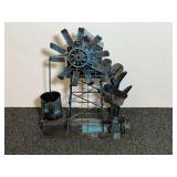 Metal Windmill Sculpted Music Box