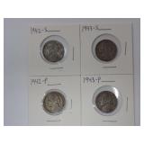 1942 & 1943 JEFFERSON NICKELS