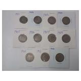 1901-1912 "V" NICKELS