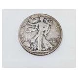 1943-D WALKING LIBERTY SILVER HALF DOLLAR COIN