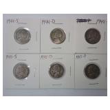 1944-1945 JEFFERSON NICKELS