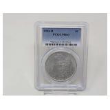 1904-O MORGAN SILVER DOLLAR COIN, PCGS GRADED MS63