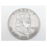 1950-D FRANKLIN SILVER HALF DOLLAR COIN
