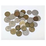 VINTAGE EUROPEAN COIN COLLECTION INCLUDING BELGIUM, NETHERLANDS, AND MORE