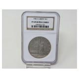 1986-S LIBERTY ELLIS ISLAND SILVER DOLLAR COIN, NGC GRADED PF69 ULTRA CAMEO
