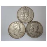 1952-1959 FRANKLIN HALF DOLLAR COINS