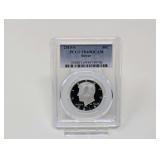 2015-S KENNEDY SILVER HALF DOLLAR COIN, PCGS GRADED PR69DCAM