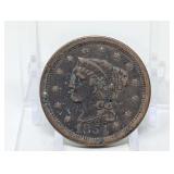 1854 LIBERTY HEAD LARGE CENT COIN