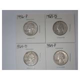 1956-1964 WASHINGTON QUARTERS