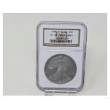 1995-P 1 OZ FINE SILVER EAGLE DOLLAR COIN, NGC GRADED PF69 ULTRA CAMEO