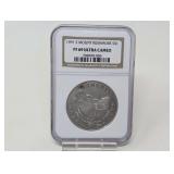 1991-S MOUNT RUSHMORE SILVER DOLLAR COIN, NGC GRADED PF69 ULTRA CAMEO