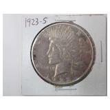 1923-S PEACE DOLLAR COIN