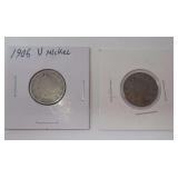 1906 & 1909 "V" NICKELS