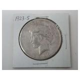 1923-S PEACE DOLLAR COIN