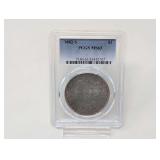 1882-S MORGAN SILVER DOLLAR COIN, PCGS GRADED MS63
