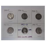 1944 & 1945 JEFFERSON NICKELS