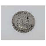 1950-D FRANKLIN SILVER HALF DOLLAR COIN