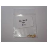 GOLD MICRO NUGGETS MARKED 23K, 0.1G