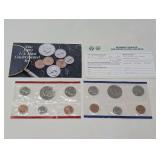 1989 U.S. MINT UNCIRCULATED COIN SET WITHOUT ORIGINAL ENVELOPE