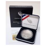 2018 WW1 PROOF SILVER COMMEMORATIVE DOLLAR COIN W/COA