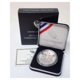2013 5-STAR GENERALS PROOF SILVER COMMEMORATIVE DOLLAR COIN W/COA