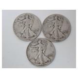 1942 & 1943 WALKING LIBERTY HALF DOLLAR COINS