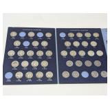 VINTAGE 1949-1963 WASHINGTON QUARTERS COLLECTOR BOOK, PARTIALLY FULL