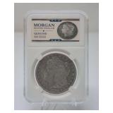 1880 MORGAN SILVER DOLLAR COIN IN AFTERMARKET SLAB
