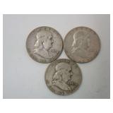 1953-1963 FRANKLIN HALF DOLLAR COINS