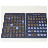 VINTAGE 1944-1963 LINCOLN HEAD PENNY COLLECTOR BOOK, PARTIALLY FULL