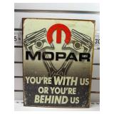 Mopar youï¿½re with us sign