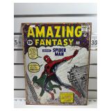 Amazing fantasy. Spider-Man sign