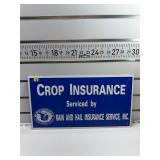 Crop insurance sign