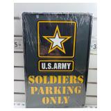 US army parking sign