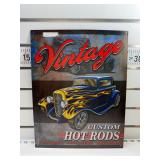 Vintage custom hot rods sign