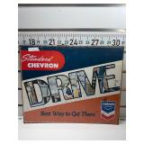 Chevron drive sign