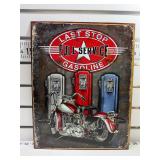 Full service last stop gasoline sign