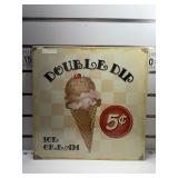 Double dip icecream sign