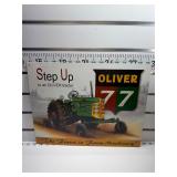 Step up Oliver 77 tractor sign