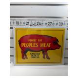 People eat peopleï¿½s meat sign