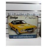 Dodge challenger sign