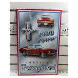 Pony power mustang sign